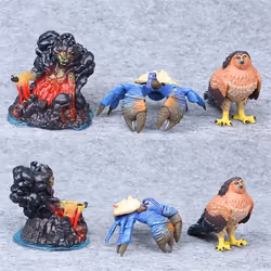 JSJJAEA Character Model 10pcs/set 6-10cm Moana Princess Maui