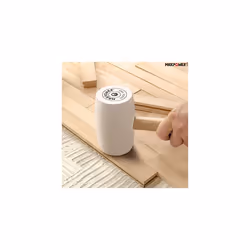 Rubber Mallet 24Oz 680g MAXPOWER Soft Rubber Hammer Tile Mallet with Hickory Handle and Soft Face for Installation Marble Tile White