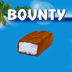Bounty Coconut Milk Chocolate Duo Bar Bulk Box,24 Bars of 57g