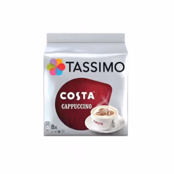 Tassimo Costa Cappuccino Pods 8 Pack Delicious And Nutritious Drink
