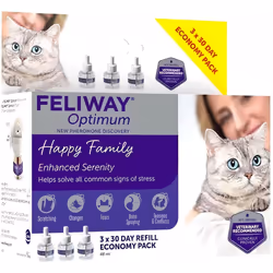 Feliway Optimum 30 Day Refill X 3 Value Pack