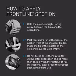 FRONTLINE Spot On Flea & Tick Treatment for Small Dog (2-10kg) 6 Pipettes