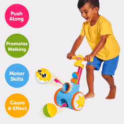 Pic & Pop Push Along Baby Toy TOMY Toomies Toddler Ball Popper With 5 Balls