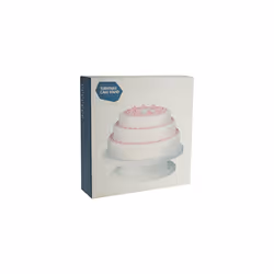 Housewares 0806489 Rotating Cake Stand White 28 x H7 cm