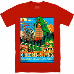 WORLD CHILDREN'S LAND - T-SHIRT (PEACEFUL RED) - M
