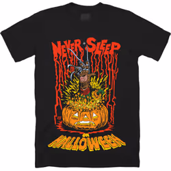 NEVER SLEEP ON HALLOWEEN - T-SHIRT - XXL