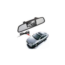 BW 2 in 1 4.3 inch Digital Color TFT LCD 16:9 4.3" Screen Car Rearview Mirror Security Conitor for Camera DVD PAL/NTSC Multi-language