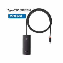 Baseus USB C Hub 4-in-1 Multi-Port Adapter 5Gbps USB-A 3.0 Ports - USB C 1m