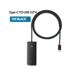 Baseus USB C Hub 4-in-1 Multi-Port Adapter 5Gbps USB-A 3.0 Ports - USB C 1m