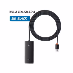 Baseus USB C Hub 4-in-1 Multi-Port Adapter 5Gbps USB-A 3.0 Ports - USB A 2m