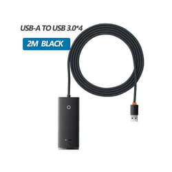 Baseus USB C Hub 4-in-1 Multi-Port Adapter 5Gbps USB-A 3.0 Ports - USB A 2m
