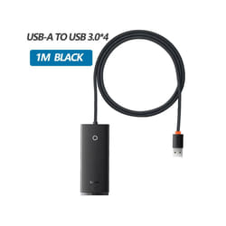 Baseus USB C Hub 4-in-1 Multi-Port Adapter 5Gbps USB-A 3.0 Ports - USB A 1m