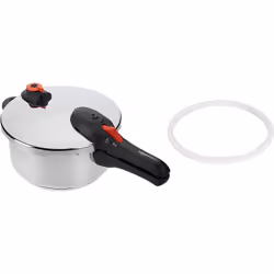 AmazonBasics 111604OA960, 4 L, Ceramic, Gas, Halogen, Induction, Black, Stainless steel, 22 cm, Stainless steel, 44 mm