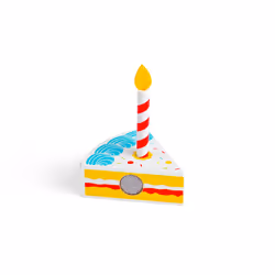 Bigjigs Toys Wooden Birthday Cake with Candles - Play Food and Role Play Toys