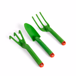 Bigjigs Toys Kids Gardening Tools Set - 3 Piece Garden Tools Toy Set with Hand Fork, Trowel and Rake, Quality Toddler Gardeni ...