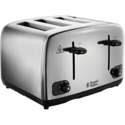 24090 Adventure Four Slice, Brushed Polished Stainless Steel Toaster