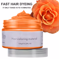 Hair Dye Wax Temporary Hair Color Dye Styling Cream for Men and Women Hair Color Wax 4.23 ounces Natural Fashion Hair Colored Wax Mud for Party Cospla