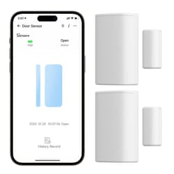 SNZB-04P Zigbee Door Window Sensor, Send Alert to Your Smartphone for Home Security, Compatible with Alexa/Google Home, SONOFF Zigbee Bridge Required,
