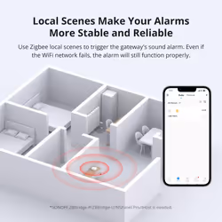 SNZB-05P Zigbee Water Leak Sensor without Detection Cable, Wireless Mini Flood Detector for Alarm System and Smart Home Automation, Water Sensor Alarm - Additional view 8