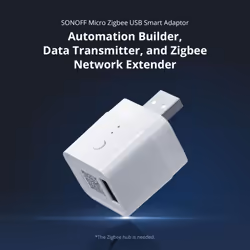 ZigBee 3.0 Micro USB Adaptor, USB 2.0 High Speed USB Adaptor, Smart USB Switch 5V-22V, Support Fast Charging Adapter, Compatible with Alexa, Google