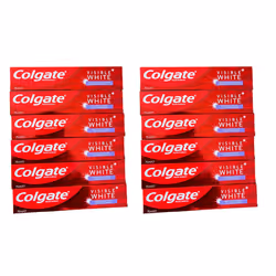12 x 75ml Colgate VISIBLE WHITE Teeth Whitening Toothpaste