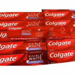12 x 75ml Colgate VISIBLE WHITE Teeth Whitening Toothpaste