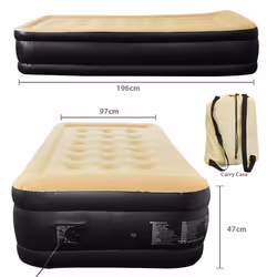 Jilong Luxury Air Bed Mattress Soft Flocked Inflatable Relaxing Airbed Camping - Single