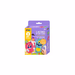 | My First Lacing | Charm Monster Friends | First Sewing for Ages 3+ | Develop Sewing and Stitching Skills