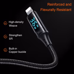 Mcdodo LED Digital Display USB C To Lightning Fast Charger Cable 36W PD 3A Charging