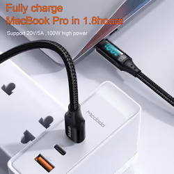 Mcdodo LED Digital Display 100W USB C to USB C Fast Charger Cable PD 5A Charging