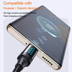 Mcdodo LED Digital Display 100W USB C to USB C Fast Charger Cable PD 5A Charging