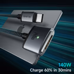 Mcdodo 140W PD USB C to MagSafe 3 Magnetic Fast Charger Cable for MacBook Pro Air