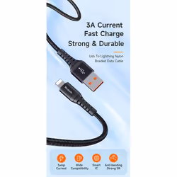 Mcdodo CA-2261 lightning cable 1 m Black