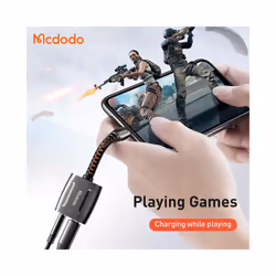 Mcdodo Audio Adapter Lightning to 3.5mm Splitter Earphone Music Calls Charging