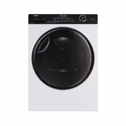 Haier HD90-A2959, Freestanding, Front-load, Heat pump, White, Rotary, Touch, Right