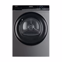 Haier HD100-A2939S, Freestanding, Front-load, Heat pump, Anthracite, Buttons, Rotary, Right