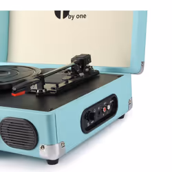 1byone Belt-Drive 3-Speed Portable Vinyl Turntable with Built in Speakers, Supports RCA Output / Headphone Jack / MP3 / Mobile Phones Music...