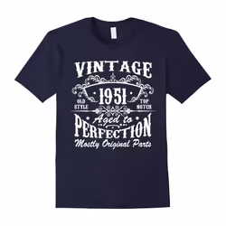Vintage 1951 Aged To Perfection Tshirt 65th Birthday Gifts 65th Birthday Gift T-Shirt-Father's Day - XL