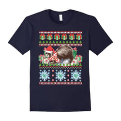 Ferret Pet Lovers Ugly Christmas T-Shirt-Father's Day - XXXL