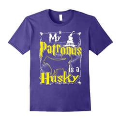 My Patronus Is A Husky T-shirt Husky Lovers-Father's Day - XXL
