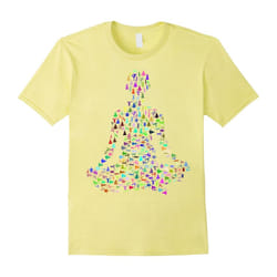 Yoga Meditate Peace Love and Happiness-Father's Day - L