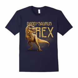 Men's Daddysaurus Rex Funny Dinosaur Dino Gift for Dad T-Shirt-Father's Day - M