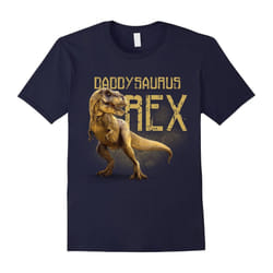 Men's Daddysaurus Rex Funny Dinosaur Dino Gift for Dad T-Shirt-Father's Day - L