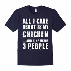 Chicken T-Shirt, i love my Chicken-Father's Day - M