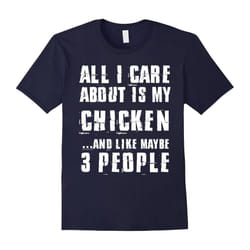 Chicken T-Shirt, i love my Chicken-Father's Day - XXL