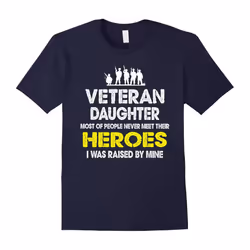 Veteran Dad Hero T Shirt-Father's Day - M