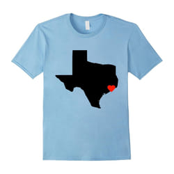 I Love Houston Texas T-Shirt â Hurricane Support-Father's Day - M