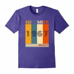 Born in September 1967 T-shirt. 50th Birthday Gifts Retro-Father's Day - XXXL