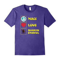 Peace Love Boykin Spaniel Dog For Happy Peace Day T-Shirt-Father's Day - S