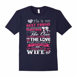 I'm Proud To Be His I Love My Awesome Husband Women's T-Shirt-Father's Day - XXXL